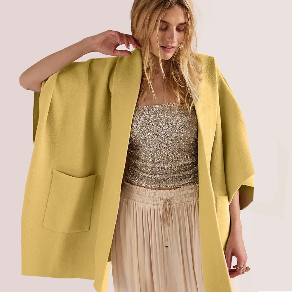 FREE PEOPLE All I Need Cozy Hooded Duster - Picture 4 of 15